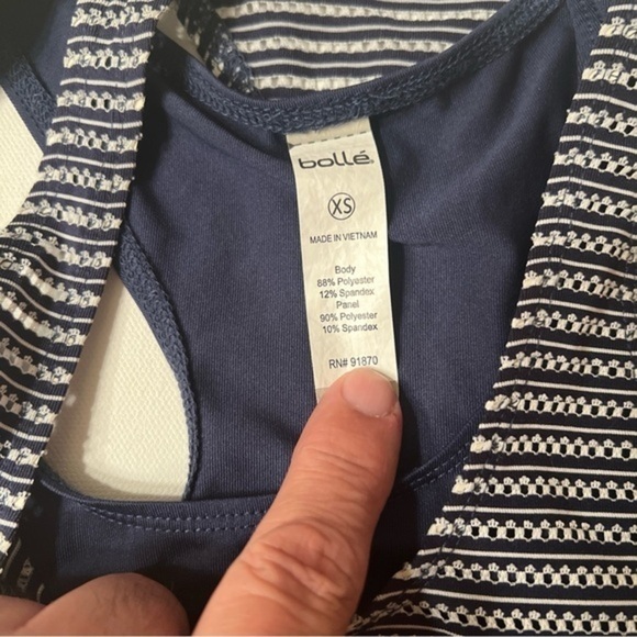 EUS Bolle' Women's‎ Sleeveless XS Tennis Workout Top Pickle Ball Golf Blue (Y) - Picture 4 of 5